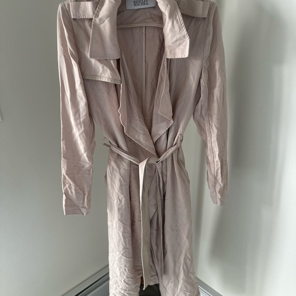 Beige Belle Badgley Mischka Trench Coat - Picture 2 of 16